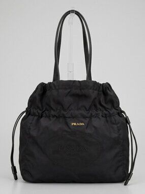 🏆 ARCHIVE PIECE: Vintage Prada Tessuto Nylon Bucket Bag - Pristine Stitched Log